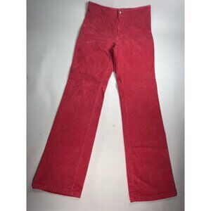 AMI Pant Trousers Red Corduroy Paris Alexandre Mattiussi High Rise Y2K Chino Vtg
